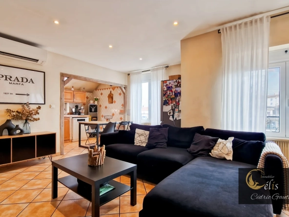 Appartement lumineux de 67 m² avec jardin à Décines-Charpieu