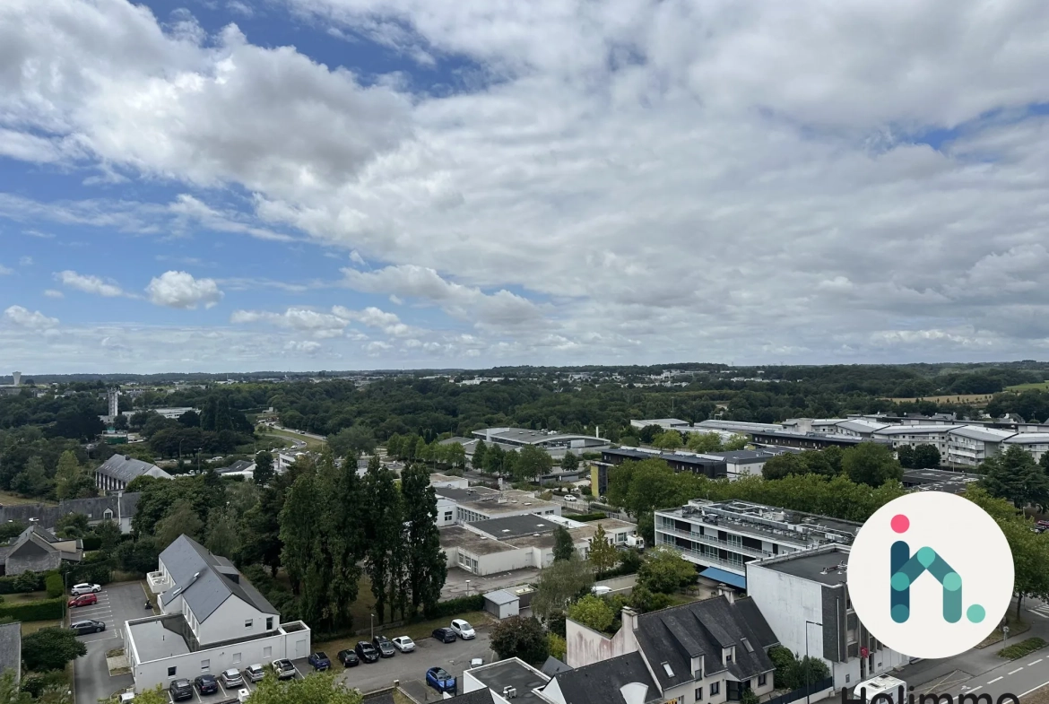 Vente appartement T3 lumineux à Vannes avec vue remarquable 