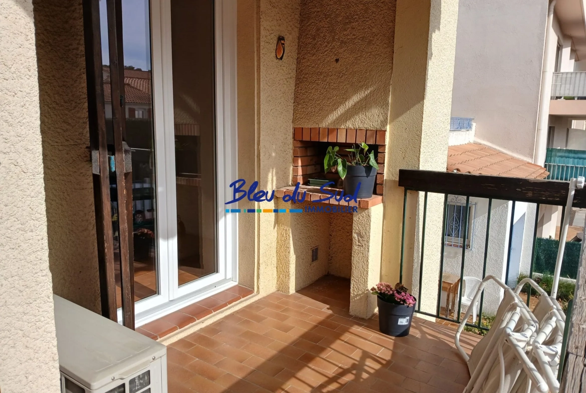 terrasse et barbecue Appartement traversant de 93 m² à Perpignan Sud avec terrasse et garage 