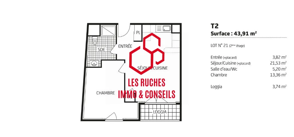 Charmant appartement T2 de 43,46 m² à Villers-Cotterêts, proche écoles et commodités 