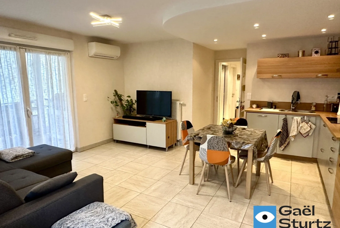 Appartement 3 pièces en rez-de-jardin avec garage au centre-ville de Haguenau 