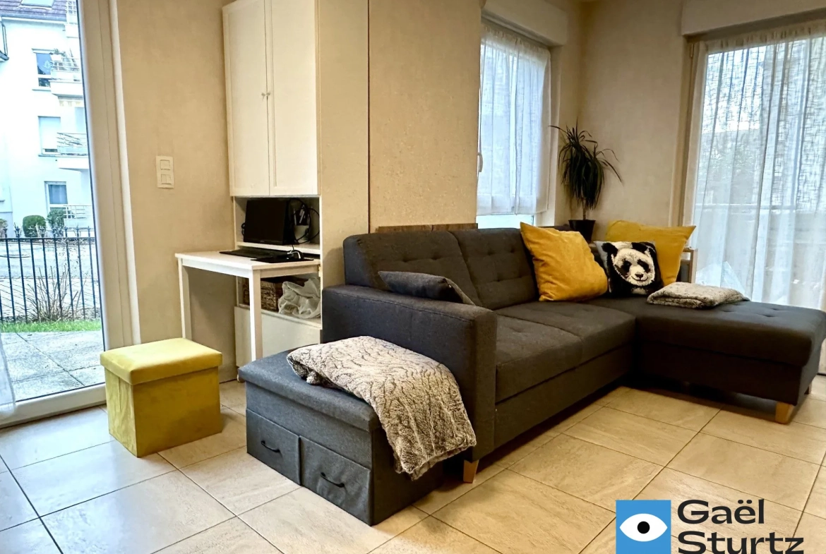 Appartement 3 pièces en rez-de-jardin avec garage au centre-ville de Haguenau 
