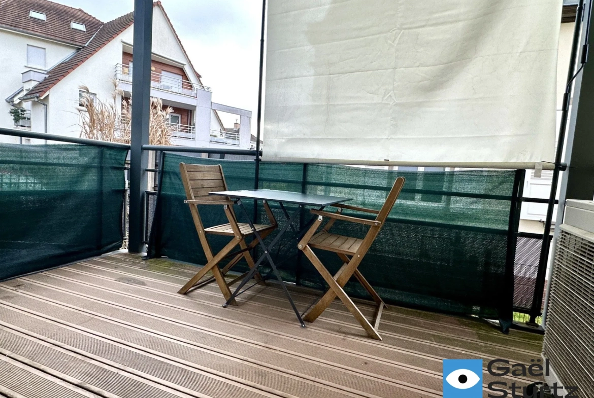Appartement 3 pièces en rez-de-jardin avec garage au centre-ville de Haguenau 