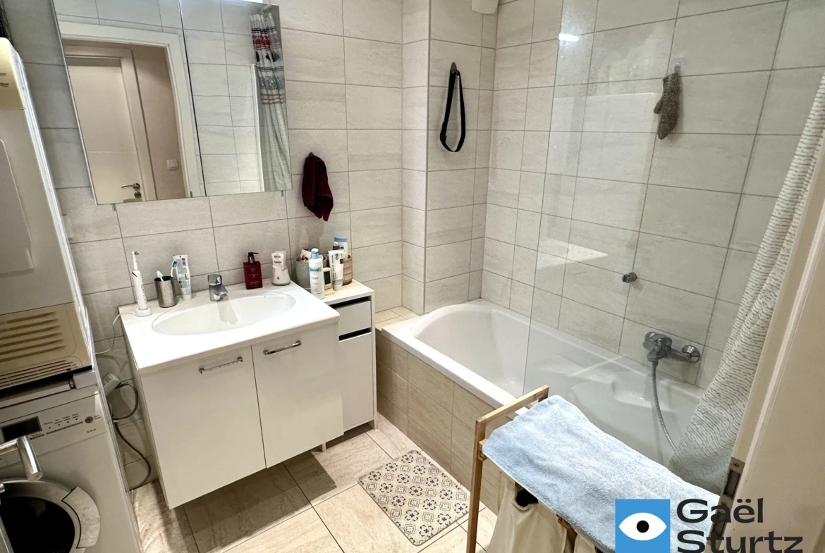 Appartement 3 pièces en rez-de-jardin avec garage au centre-ville de Haguenau 