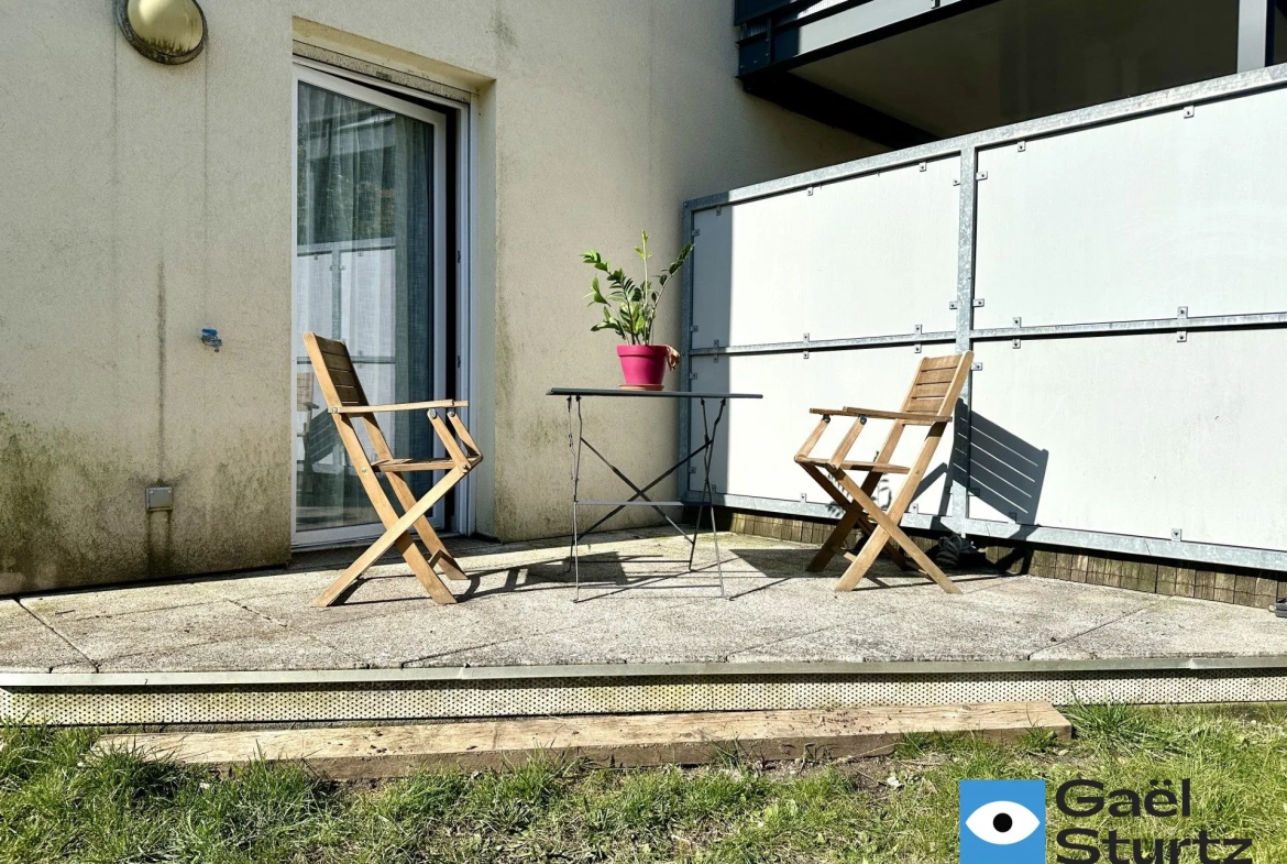 Appartement 3 pièces en rez-de-jardin avec garage au centre-ville de Haguenau 