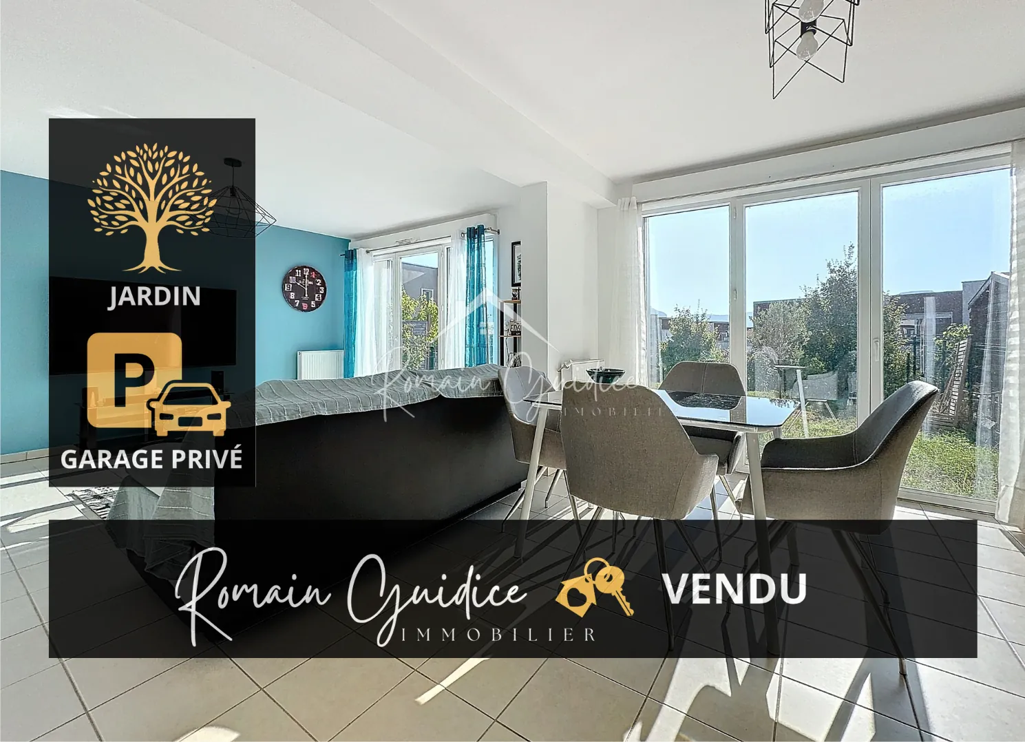 Appartement T3 de 66 m² avec jardin et parking à Millau 