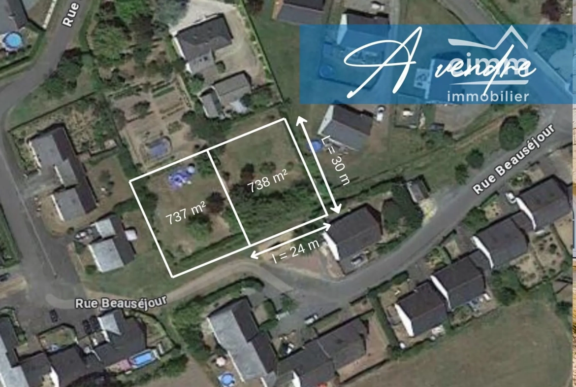 Terrain constructible de 738 m² à Jumelles, proche écoles et commerces 
