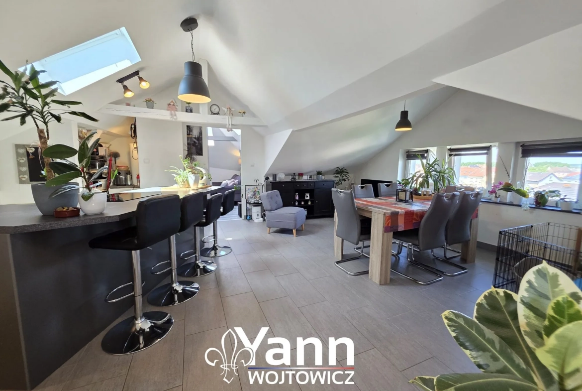 Bel appartement 3 pièces rénové à Yutz avec caves et proximité commodités 