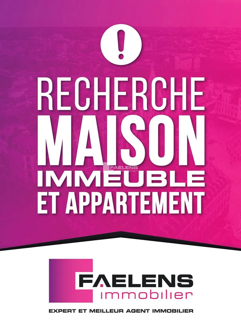 Maison à vendre à Lille Wazemmes de 55 m² avec jardin 