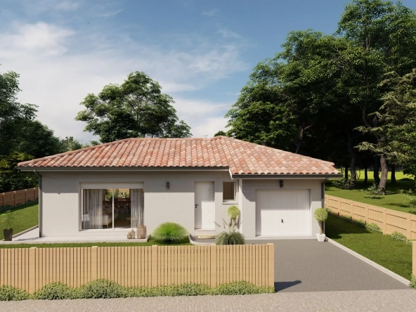 Maison neuve de 104 m² avec 3 chambres à Mees, proche forêt et plages