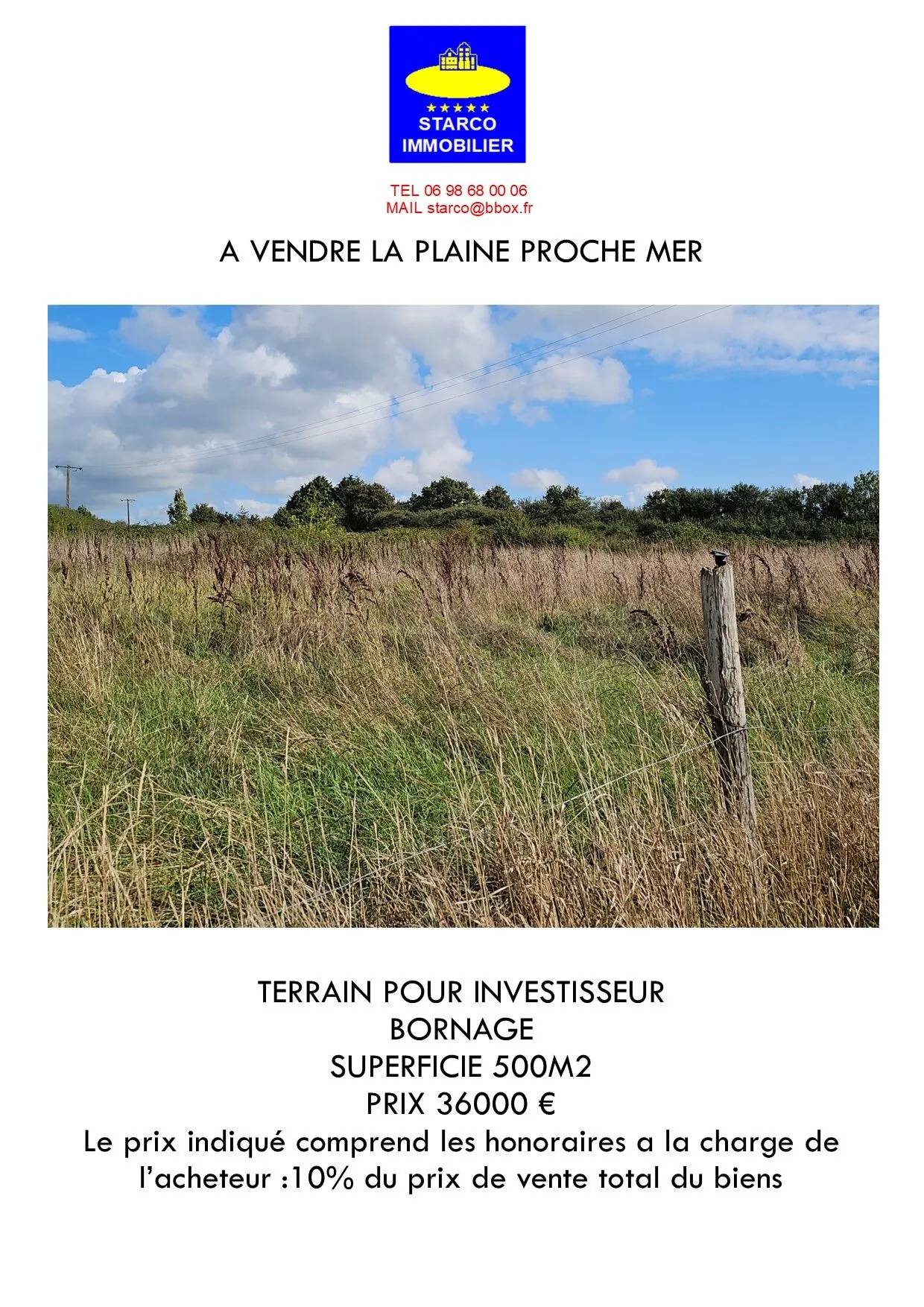 Terrain de 500 m² à proximité de la mer à La Plaine-sur-Mer 