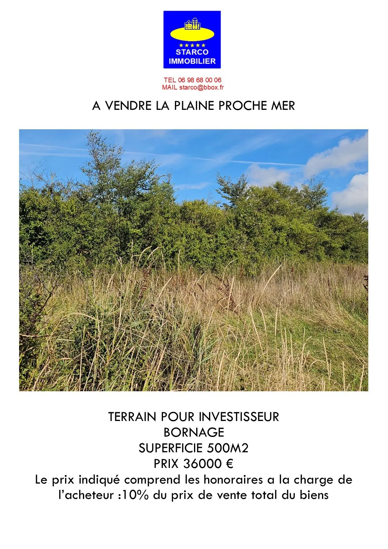 Terrain de 500 m² à proximité de la mer à La Plaine-sur-Mer 