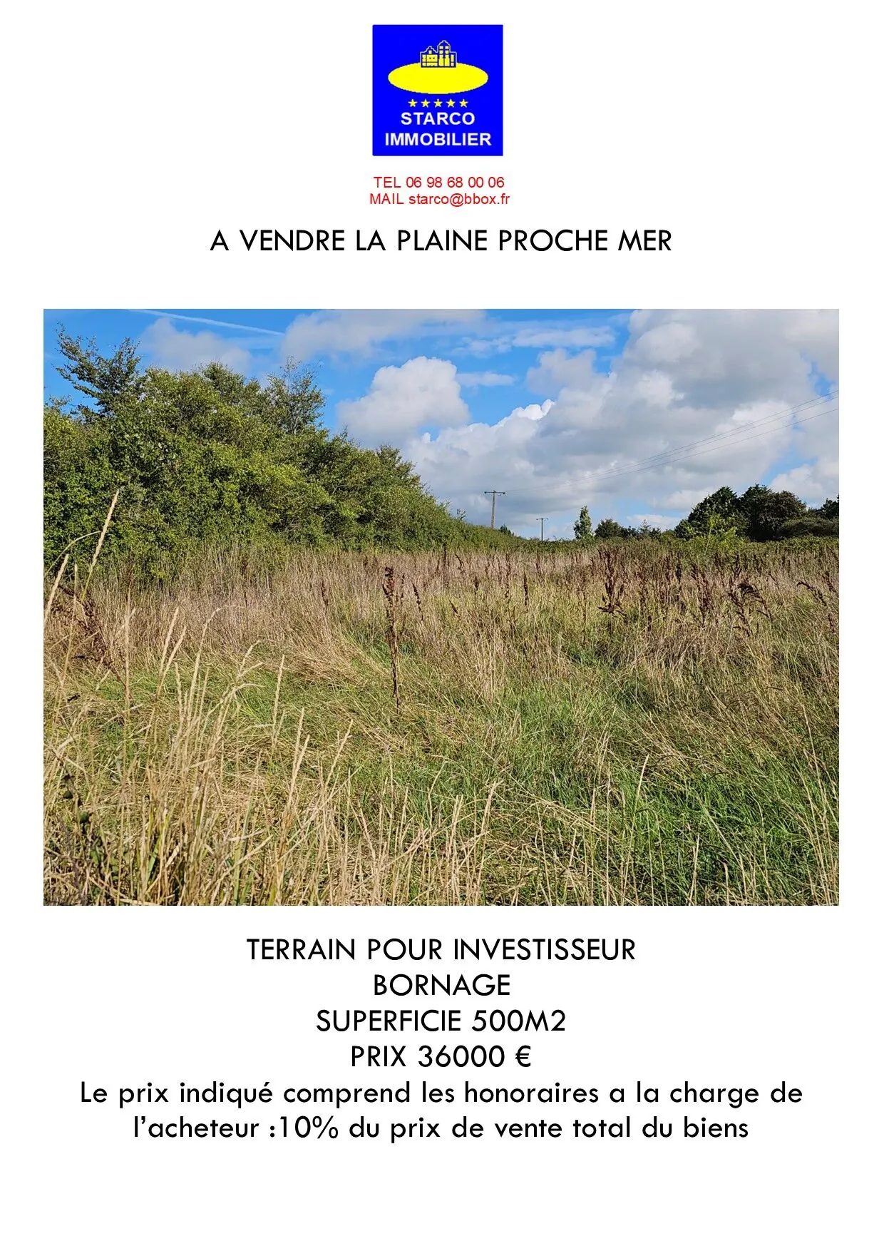 Terrain de 500 m² à proximité de la mer à La Plaine-sur-Mer 