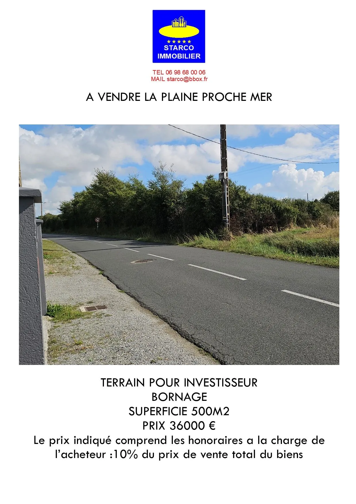Terrain de 500 m² à proximité de la mer à La Plaine-sur-Mer 