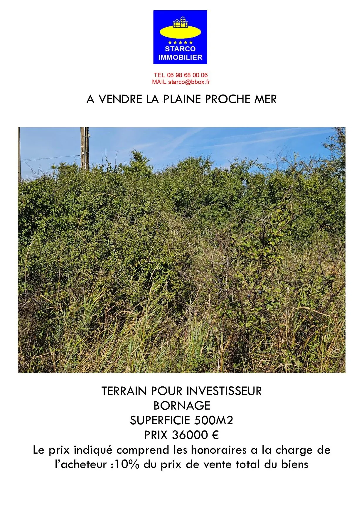 Terrain de 500 m² à proximité de la mer à La Plaine-sur-Mer 