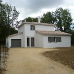 Maison neuve à Baziège avec 3 chambres, jardin et terrasse orientée sud-est