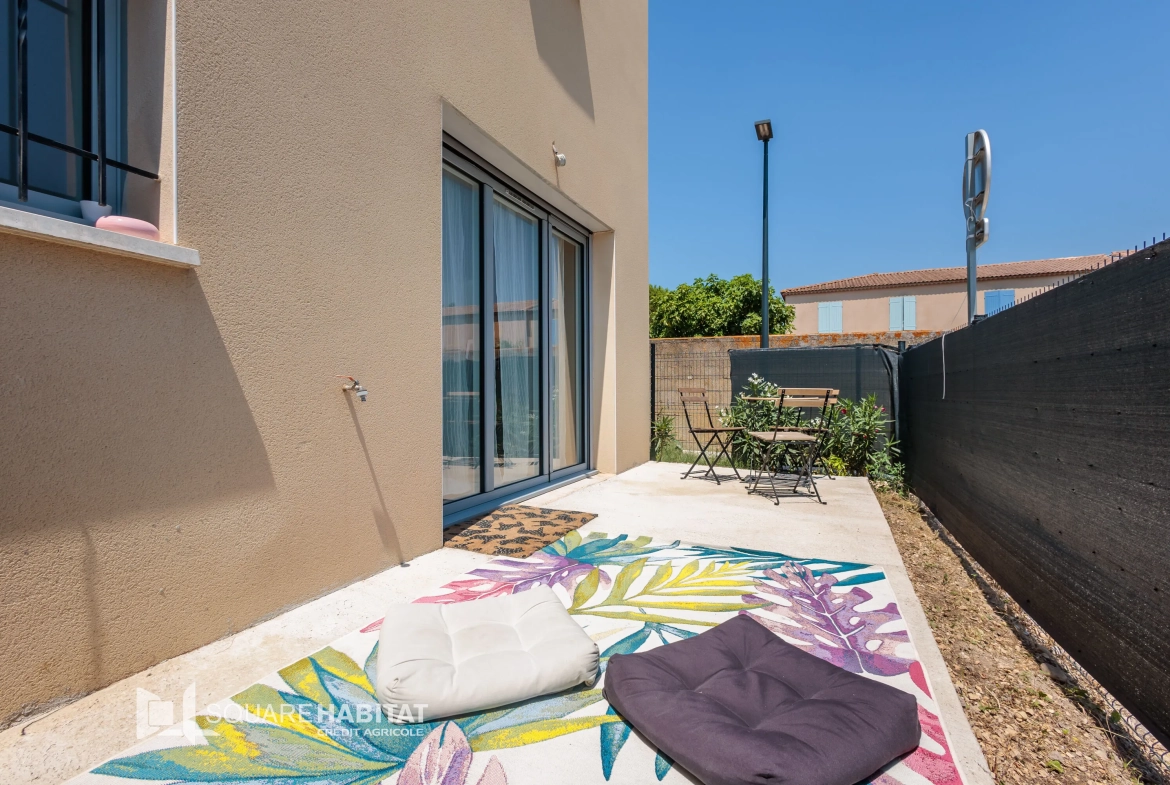Maison récente 2 chambres avec jardin et parking à Le Pontet – Résidence sécurisée 