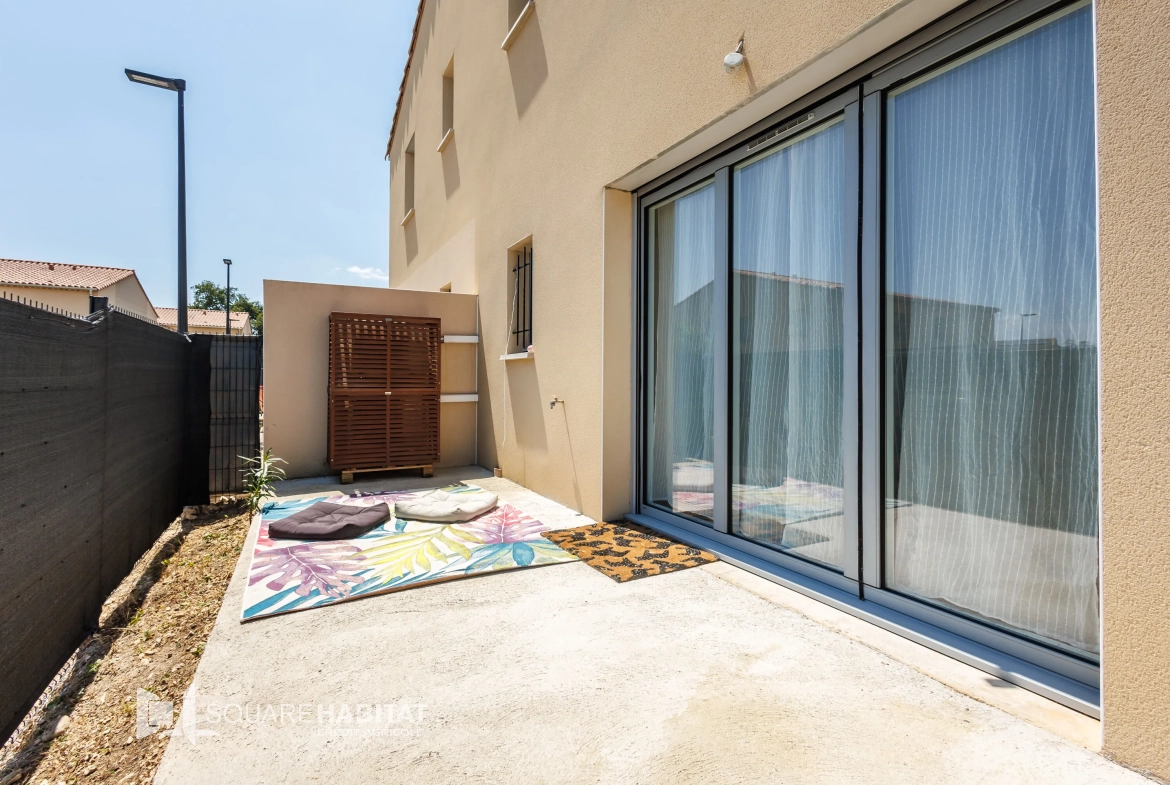 Maison récente 2 chambres avec jardin et parking à Le Pontet – Résidence sécurisée 