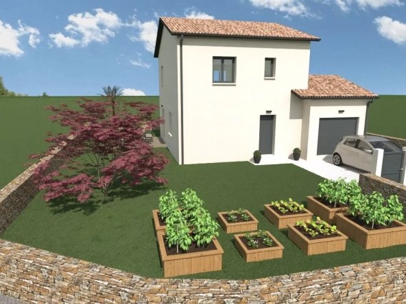 Villa neuve de 90 m² à Montceaux dans un environnement résidentiel proche Lyon