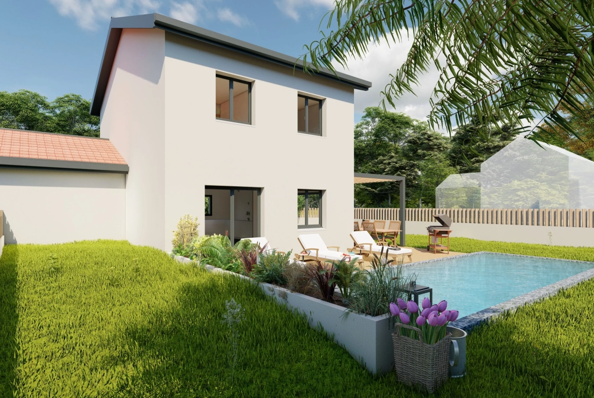 Villa neuve de 90 m² à Montceaux dans un environnement résidentiel proche Lyon 