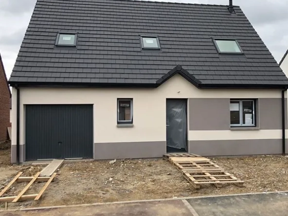 Maison neuve écologique à Péronne - 105 m² avec garage sur terrain de 835 m²