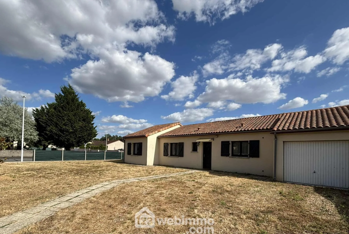 Maison de plain-pied de 97 m² à Ingrandes avec jardin et garage 