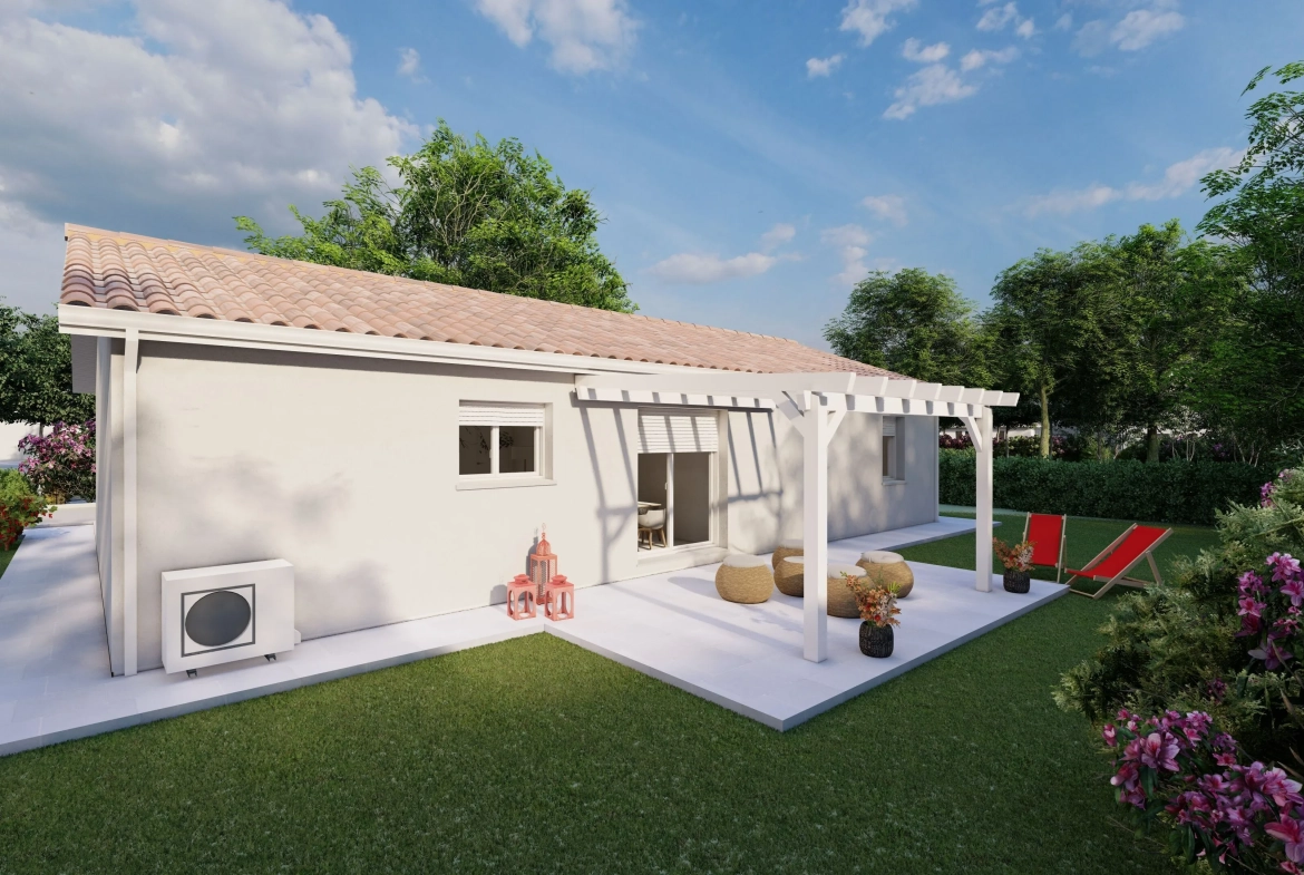 Maison neuve 3 chambres avec garage à Saint-Médard-de-Mussidan 