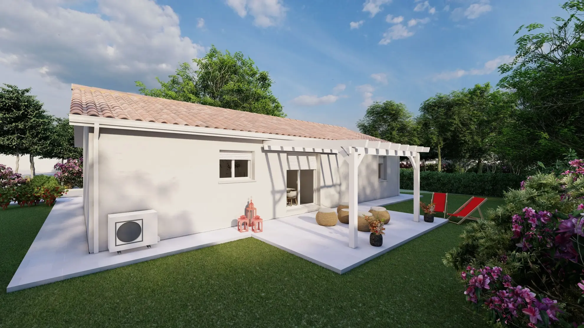 Maison neuve 3 chambres avec garage à Saint-Médard-de-Mussidan 
