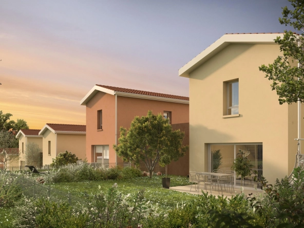 Maisons neuves avec jardin et garage à Tignieu-Jameyzieux dès 300 000 €