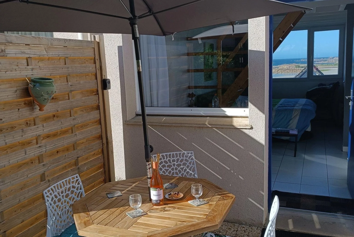 Maisonnette face à la mer à Trévou-Tréguignec - 26 m² 