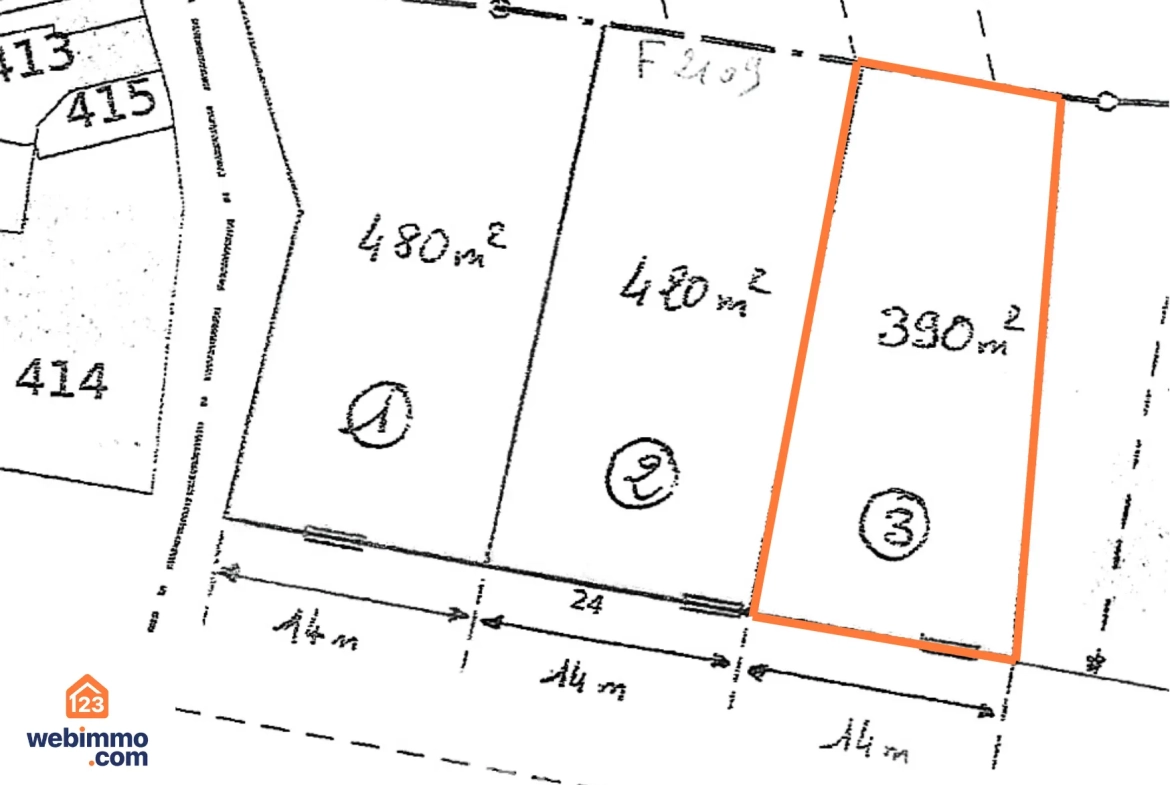 Terrain constructible de 390 m² à Champtocé-sur-Loire proche Angers 