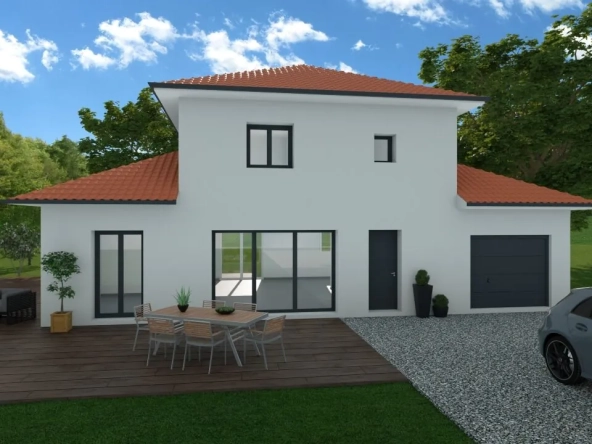 Maison neuve écologique de 90 m² à Belley - 3 chambres, jardin sud