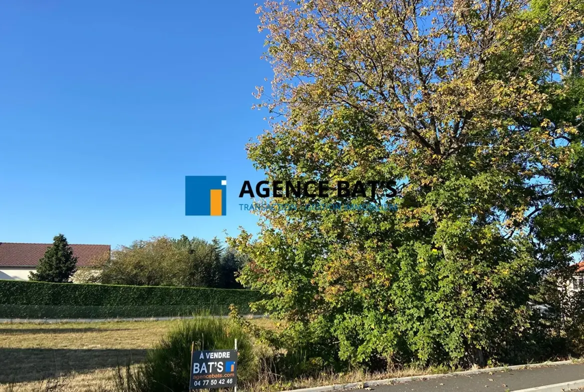 Terrain constructible de 2600m² à Sainte Sigolène, secteur des Beaux 