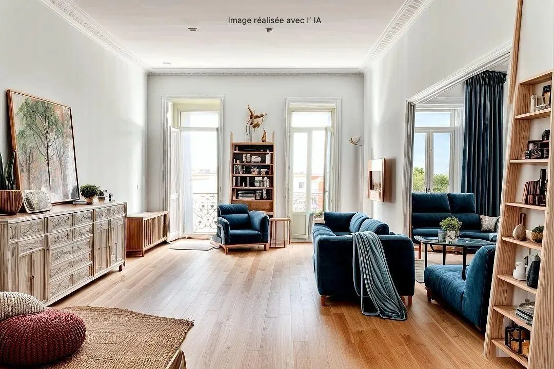 Bel appartement 102 m² à Sète, centre-ville, 3 chambres, balcon et potentiel locatif 