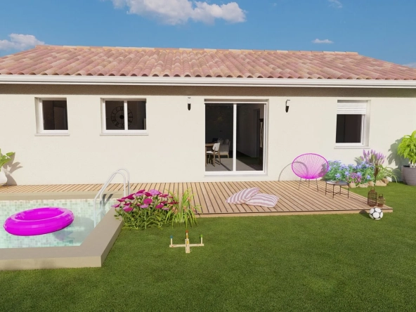 Maison neuve conforme normes PMR à Couzeix sur terrain de 400 m²