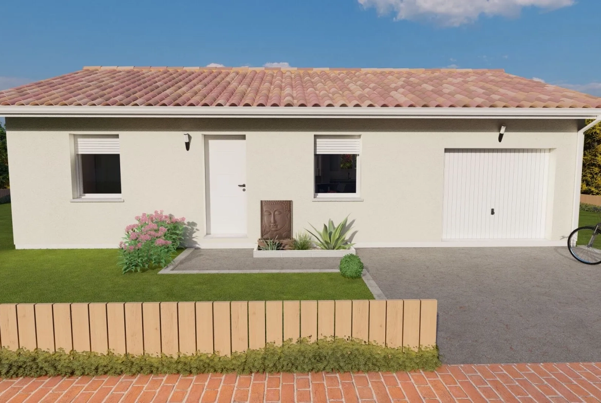 Maison neuve conforme normes PMR à Couzeix sur terrain de 400 m² 
