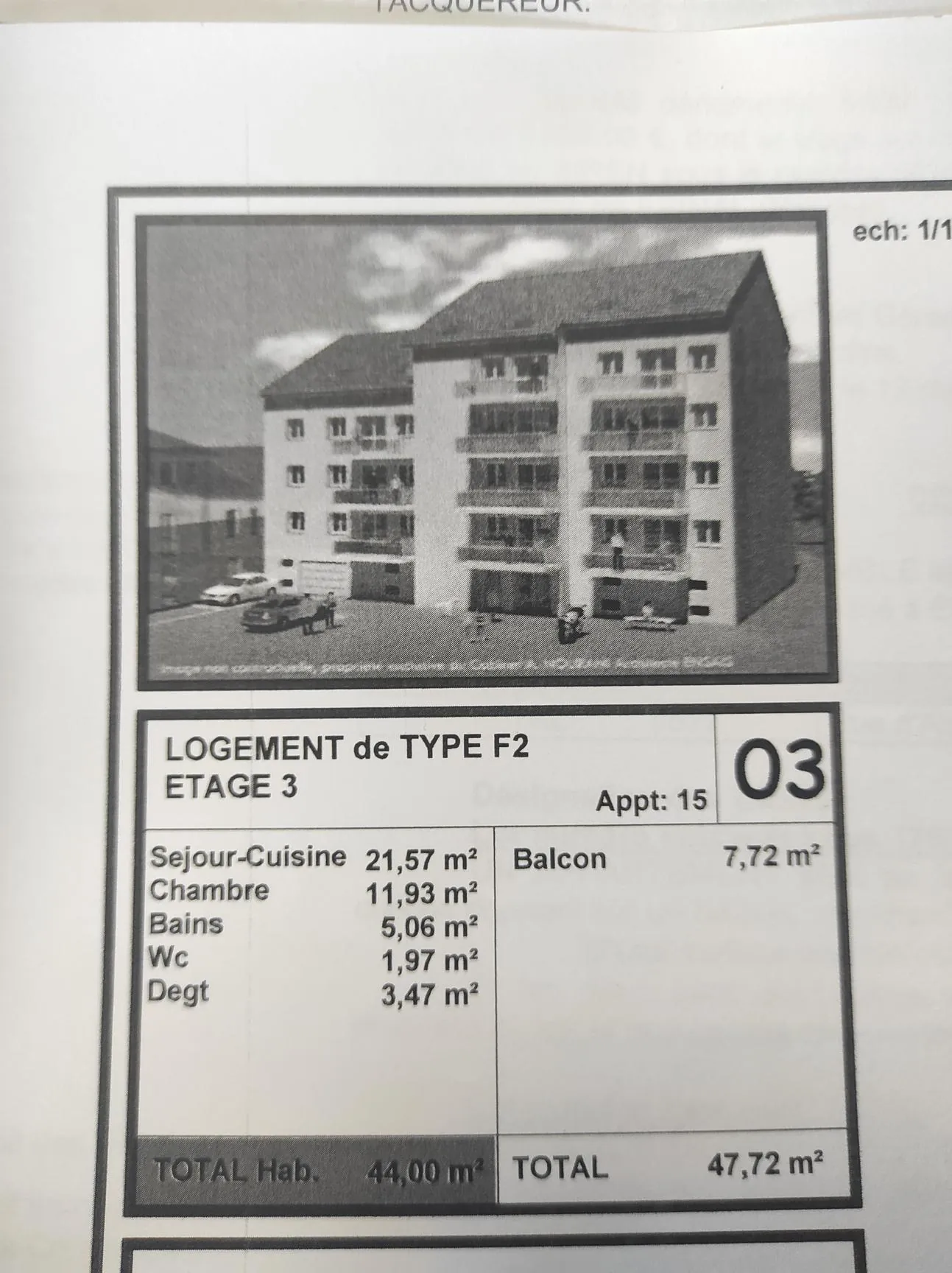 Appartement de 48 m² avec terrasse à Épinal - Parking privé 