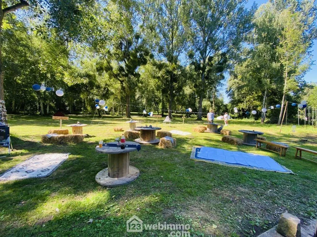 Terrain de loisirs de 11 300 m² à Presles-et-Thierny – Étangs, bâtiment et pâture 