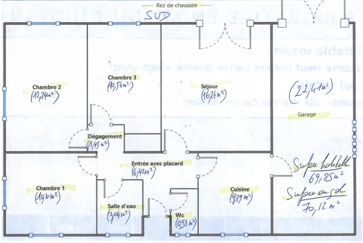 Maison à vendre à Bidache de 70 m² avec grand terrain et potentiel de rénovation 