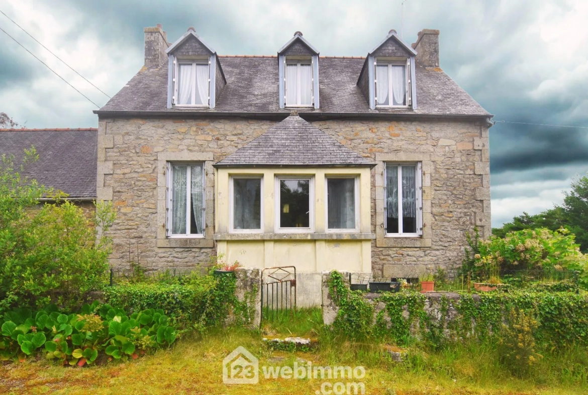 A vendre ensemble de deux maisons à Guerlesquin sur 12 000 m² avec potentiel locatif 