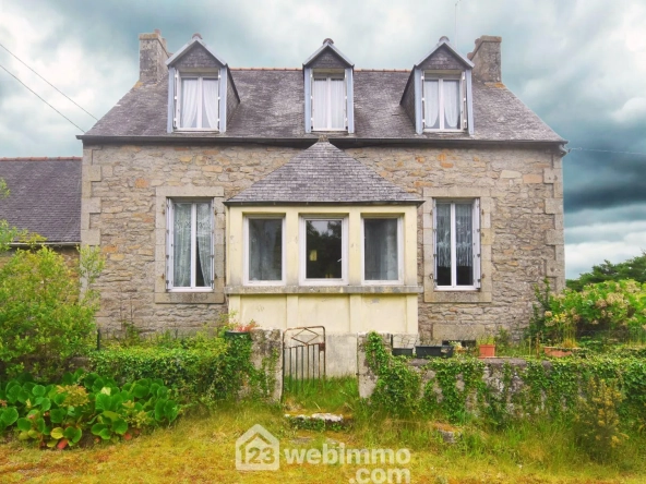 A vendre ensemble de deux maisons à Guerlesquin sur 12 000 m² avec potentiel locatif