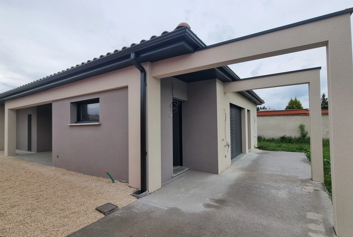 Maison neuve de plain-pied à vendre à Roanne en bord de Loire - 102,48 m² 
