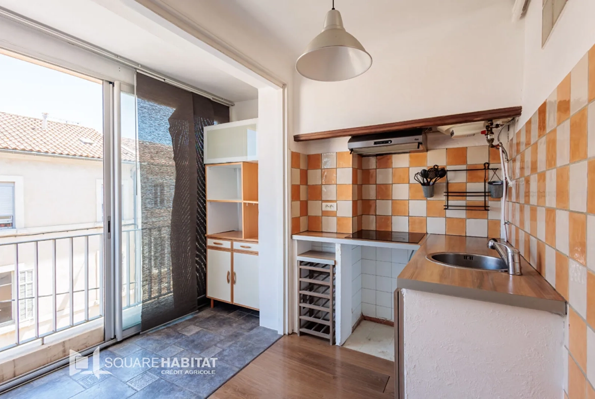 Appartement 2 pièces à Cavaillon avec balcon, cave et chauffage collectif 