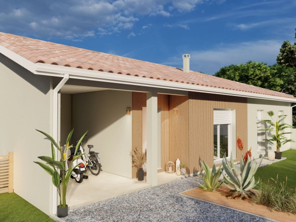 Maison neuve moderne avec 3 chambres à Vielle-Saint-Girons proche de l'océan