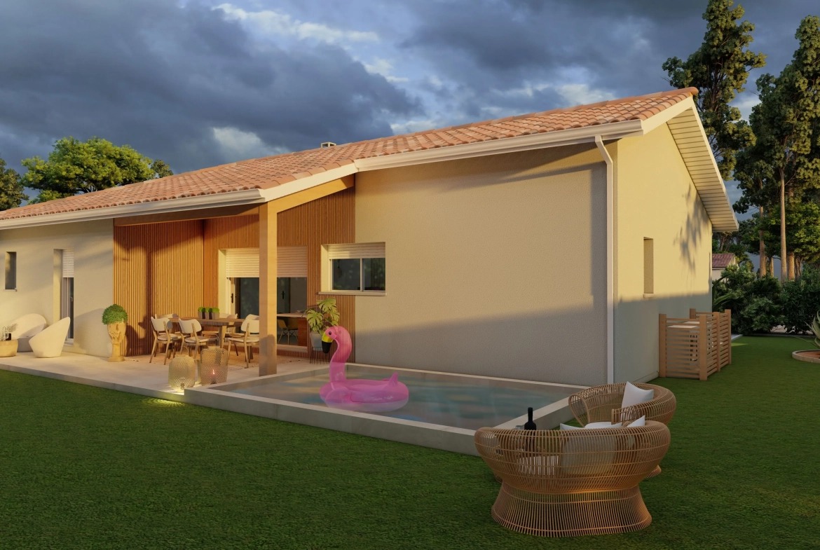 Maison neuve moderne avec 3 chambres à Vielle-Saint-Girons proche de l'océan 
