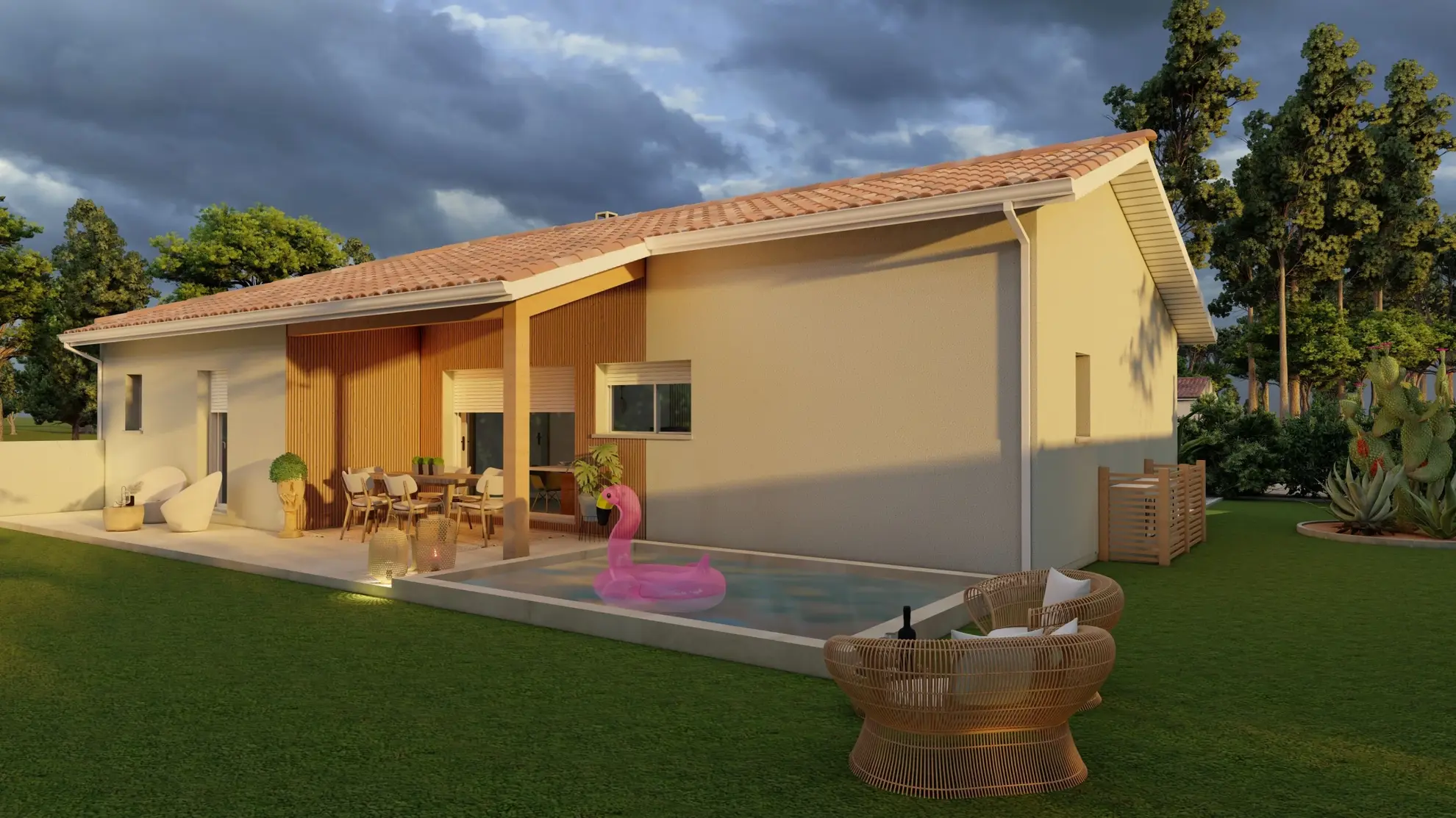 Maison neuve moderne avec 3 chambres à Vielle-Saint-Girons proche de l'océan 