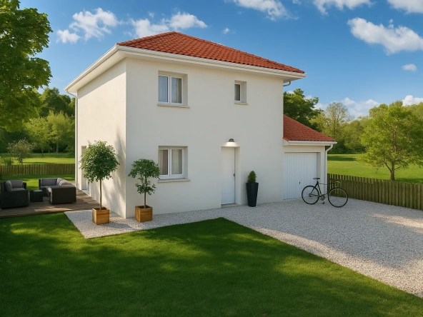 Maison neuve de 90 m² avec jardin à Beaurepaire, conforme RE 2020