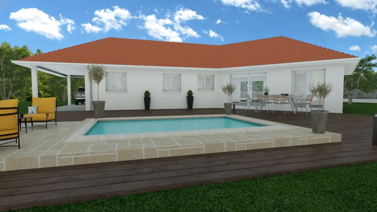 Maison neuve de 80 m² avec 3 chambres à Saint Geoire en Valdaine 