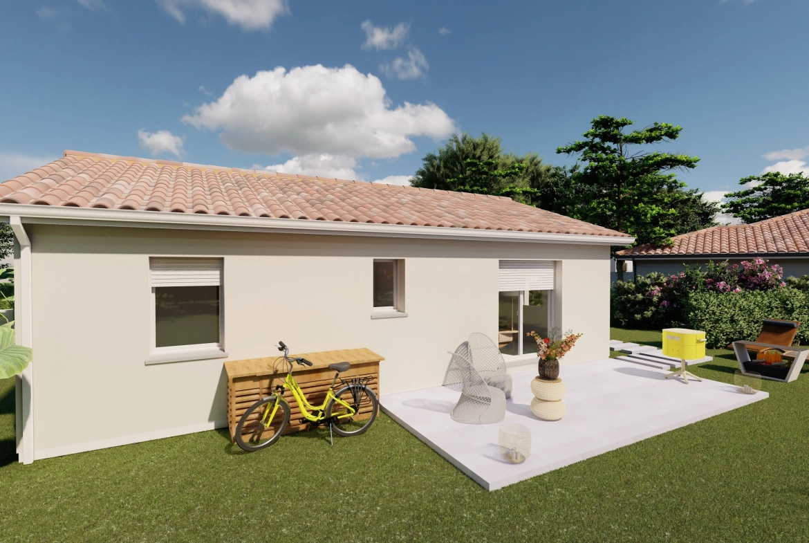 Maison neuve 2 chambres avec grand espace de vie à Périgueux 