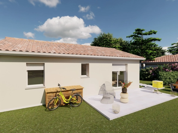 Maison neuve 2 chambres avec grand espace de vie à Périgueux